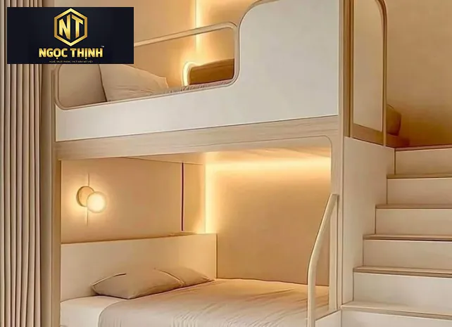 GIƯỜNG NGỦ TẦNG NGỌC THỊNH GỖ SỒI